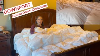 DOWNFORT Goose Down Comforter soft warm and breathable comforter down bedding [upl. by Laval]