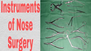 Instruments used in Nose Examination and SurgeryOspe part 1 [upl. by Eidnew]