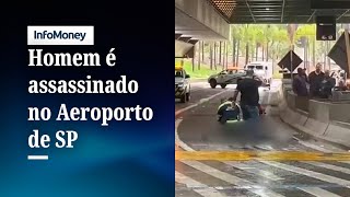 Homem é assassinado no Aeroporto Internacional de SP crime pode ter relação com PCC [upl. by Irb]