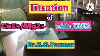 Complexometric titration of CalciumMagnesium with EDTA [upl. by Loren]