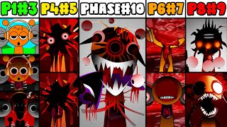 Phase 1 VS Phase 2 VS Phase 3 VS Phase 4 VS Phase 6 VS Phases 710 in Incredibox Sprunki New Mod [upl. by Yllak]