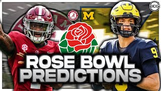 Is Michigan Ready for Alabama  Rose Bowl Predictions Michigan vs Alabama [upl. by Etnecniv]