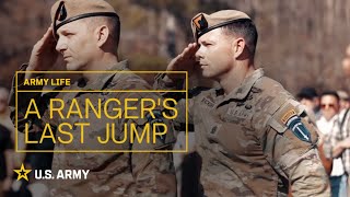 Experience the last airborne jump of a US Army Ranger  US Army [upl. by Sig]