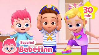 Cabeza Hombros Rodillas y Pies  Más Canciones Infantiles para Bailar🎶  Bebefinn en español [upl. by Luhar250]