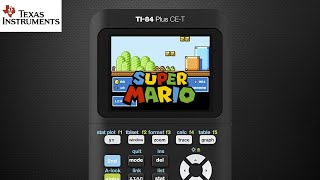 Mario Bros on a Calculator Texas Instruments TI84 Plus CET Handheld Gameplay [upl. by Einra594]