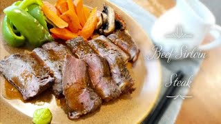 Philips Airfryer Beef Sirloin Steak Recipe [upl. by Eneiluj757]