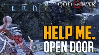 God of War PS4  How to Open Buris Storeroom Door Ring Bell Behind Gate [upl. by Wunder]