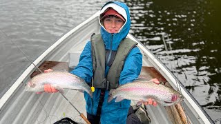 Three casts three fish at Llyn clywedog Harry’s hammer and Montana fly  3h session [upl. by Eirac]