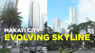 Makati Philippines Skyline is rapidly evolving  Metro Manila best skyline [upl. by Arotal]