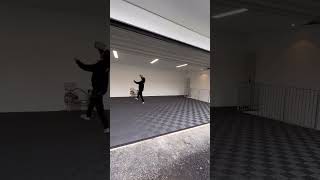 New Build Garage Flooring Transformation  Interlocking Garage Floor Tiles  Modular Flooring UK [upl. by Nilloc262]