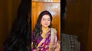 Ajker reception bride chinir thekeo besi misti😍 makeup bengali makeuplook bengalibridalmakeup [upl. by Atokad]