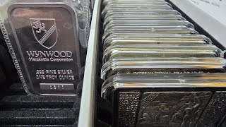 One Ounce Silver Bar Stacking Slow And Steady [upl. by Amol]