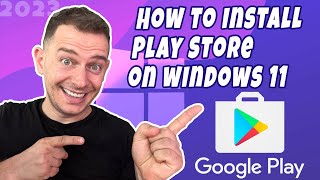 How to install Google Play Store on Windows 11  Supper Easy Method 2023 [upl. by Aramenta802]