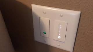 Belkin Wemo Light Switch and Wemo Dimmer installed in 2 gang setup [upl. by Siraf429]