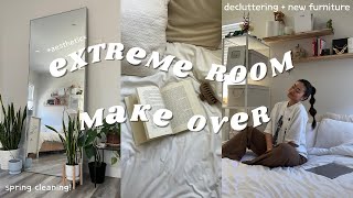 EXTREME ROOM MAKEOVER my NEW room aesthetictiktokpinterest inspired bedroom [upl. by Katherine971]