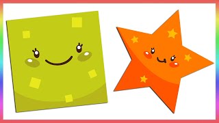 Shapes Learn the Names of Shapes in English for Children [upl. by Ecinue]