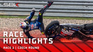 Highlights of a TENSE Race 2 at Most 🔥  CZEWorldSBK 🇨🇿 [upl. by Mori197]