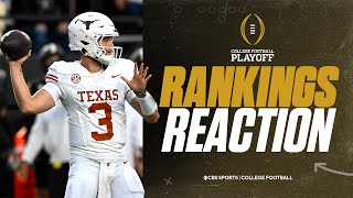 CFP Rankings Released Experts react to the Week 12 College Football Playoff Rankings [upl. by Eimaraj696]