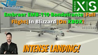 MSFS2020Embraer EMB110 Bandeirante Durability Test  Full Flight  IN BLIZZARD  On XBOX [upl. by Gardel826]