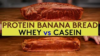 Healthy Banana Bread WHEY VS CASEIN PROTEIN [upl. by Avot]