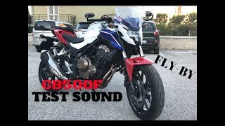 HONDA CB500F PURE SOUND 2018  Start amp Fly by Original [upl. by Notaek]