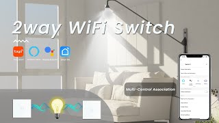 Bseed WiFi 1 Gang 2 Way Light Switch Install and Connect With Caption [upl. by Aziram984]