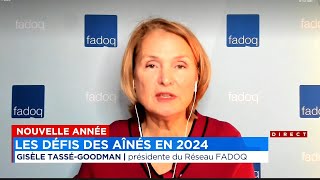 Nouvelle année  les défis des aînés en 2024  entrevue [upl. by Novoj]