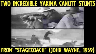 Two Incredible Yakima Canutt Stunts From John Fords quotStagecoachquot John Wayne 1939 [upl. by Demona]