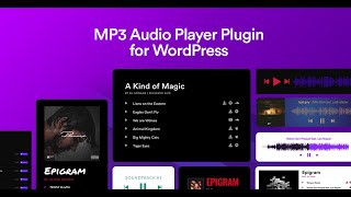 How to Add Audio Player in WordPress with MP3 Music Player OLD VERSION [upl. by Oika]