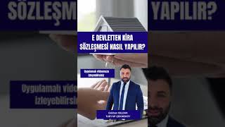 EDevletten Kira Sözleşmesi Nasıl YapılırUYGULAMALI VİDEOMUZU İZLEYEBİLİRSİNİZ [upl. by Atte]