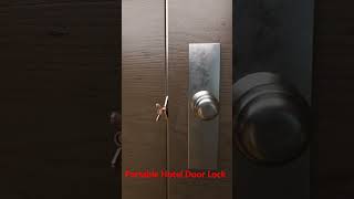 Portable Hotel Door Lock tools home [upl. by Selokcin]