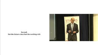 STICERD Morishima Lecture  Daniel Markovits  The Meritocracy Trap [upl. by Ellehciram]