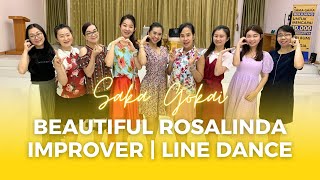 BEAUTIFUL ROSALINDA  LINE DANCE  IMPROVER  SAKA GAKKAI [upl. by Rillings]