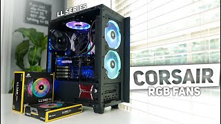 Corsair LL RGB Fans Install [upl. by Skrap810]