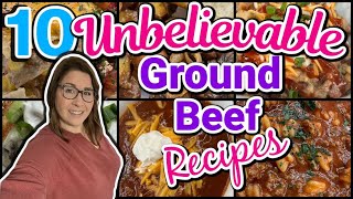 10 UNBELIEVABLE GROUND BEEF Recipes that will BLOW Your MIND  Quick amp Easy Recipes [upl. by Anehta305]