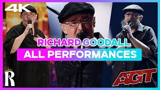 Richard Goodall  All Performances  Americas Got Talent 2024  REMASTERED 4K [upl. by Nohshan]