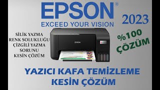 EPSON Yazıcı Kafa Temizleme KESİN ÇÖZÜM  Çizgili Yazma Soluk Yazma Hataları YAZICI TEMİZLİK 2023 [upl. by Zachery640]