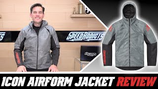 Icon Airform Jacket Review at SpeedAddictscom [upl. by Aisatnaf]