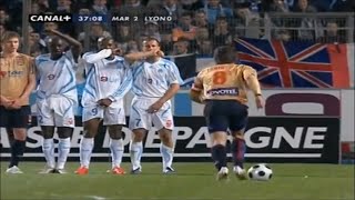 Juninho Free Kicks Marseille vs Lyon 0708 [upl. by Richy]