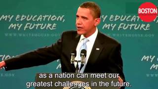 President Obama Makes Historic Speech to Americas Students  English subtitles [upl. by Esirtal]