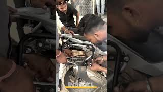 New panniers install automobile bmw topbox rider india trending shots viral viralshorts [upl. by Alletsyrc]