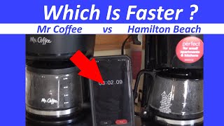 Is There A Difference Mr Coffee vs Hamilton Beach Brewing Speed Fastest Budget Pot Test [upl. by Sussman82]