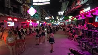 8K Beautiful Girls Nightlife soi 6 Craziest St in Pattaya Thailand GoGo clubs Bars [upl. by Ylagam]