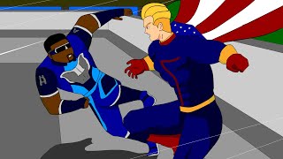 The Boys Atrain vs Homelander Animation [upl. by Eicnan]