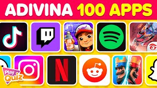 Adivina el Logo 📲👾🧠  Especial APPS  Test de 100 Logotipos  PlayQuiz Trivia [upl. by Leonor491]