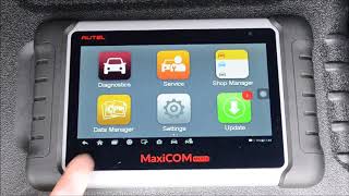 Autel MaxiCOM MK808 Professional OBDII Diagnostic Scan Tool Review [upl. by Demmahum480]