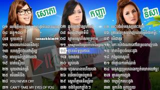 Meas Soksophea Ouk Sokun Kanha Sokun Nisa Old Song Non Stop Best Collection Vol 4 [upl. by Eenor323]