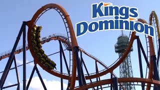 Kings Dominion May 2017 Park Footage Doswell Virginia [upl. by Hluchy]