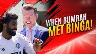 WHEN BUMRAH MET BINGA I BRETT LEE TV I CRICKET I AUS V IND [upl. by Ardnod]