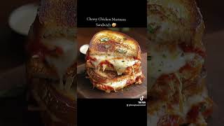 Recipe 👇 Cheesy Chicken Marinara Sandwich 🥪 shorts [upl. by Karin]